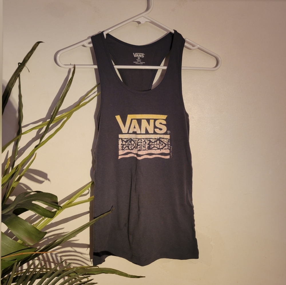 Vans blue/gray tank top